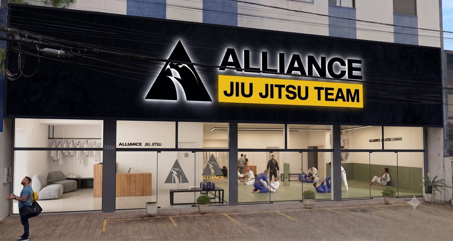 Fachada da Alliance Jiu Jitsu Canoas — R. Brasil, 1206